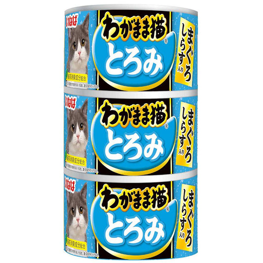 いなばペットフード わがまま猫とろみ まぐろしらす入り 140g×3缶 猫用フード