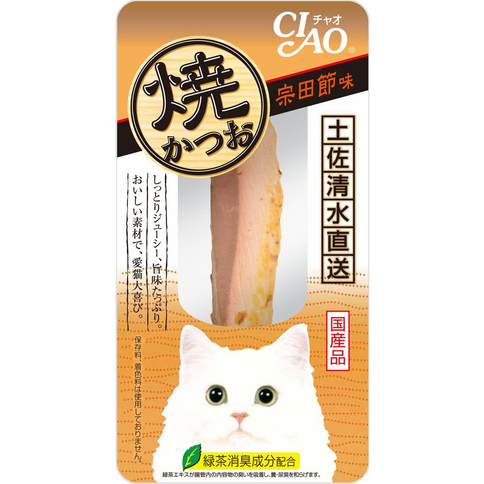 いなばペットフード CIAO 焼かつお 宗田節味 1本 猫用おやつ