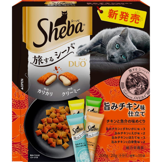 マース シーバ デュオ 旅するシーバ 旨みチキン味仕立て チキンと魚介の味めぐり 200g 猫用フード