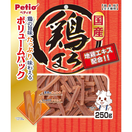 （まとめ買い）ペティオ 鶏まろ 250g 犬用おやつ 〔×15〕