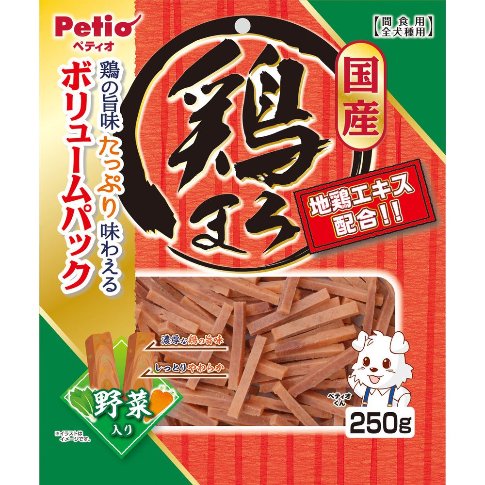 ペティオ 鶏まろ 野菜入り 250g 犬用おやつ