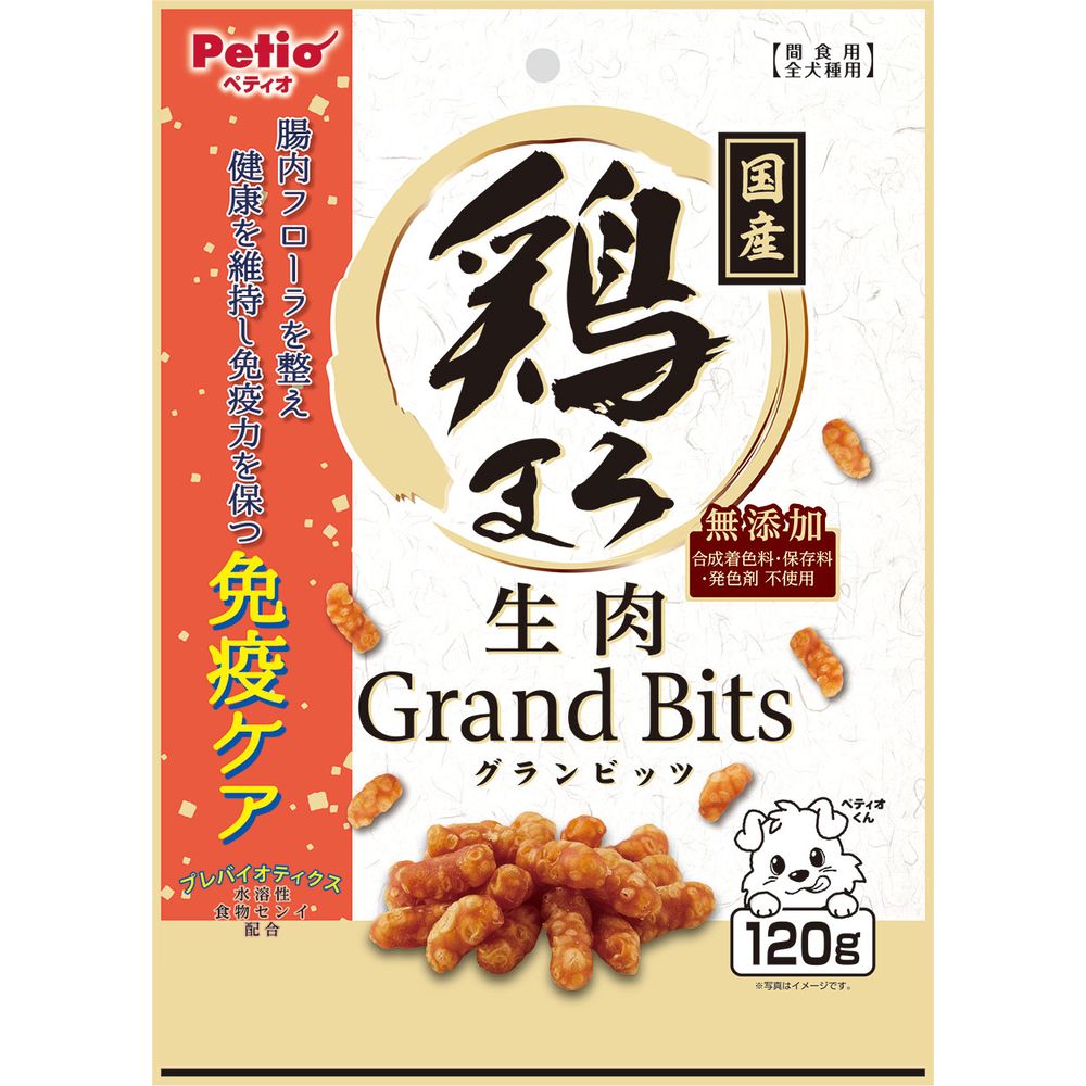 （まとめ買い）ペティオ 鶏まろ 無添加 生肉グランビッツ 120g 犬用おやつ 〔×15〕