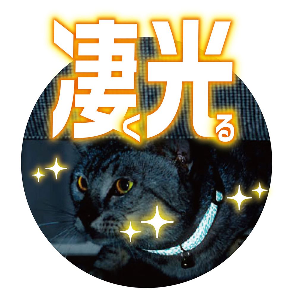 ペティオ　猫用首輪　フラッシュソフトキャットカラー　ブラック