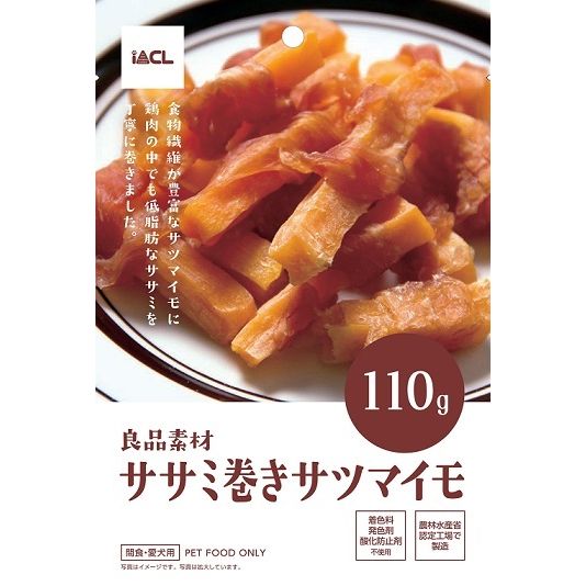 （まとめ買い）イトウ&カンパニーリミテッド 良品素材 ササミ巻きサツマイモ110g 犬用おやつ 〔×16〕