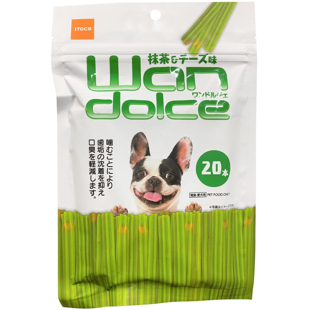 （まとめ買い）イトウ&カンパニーリミテッド ワンドルチェ 抹茶＆チーズ味 20本 犬用おやつ 〔×12〕