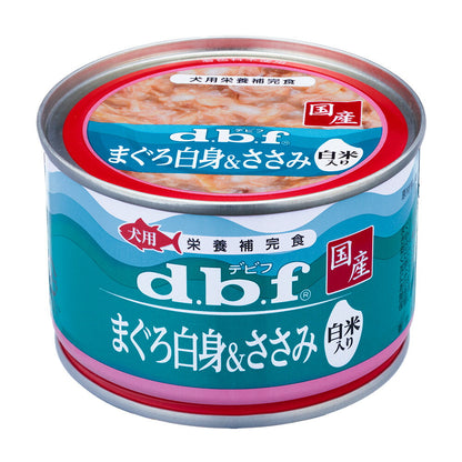 （まとめ買い）デビフペット まぐろ白身＆ささみ 白米入り 150g 犬用フード 〔×12〕