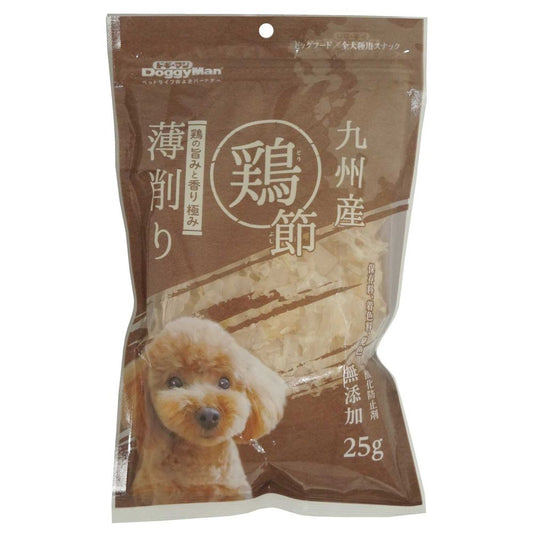 ドギーマン 無添加 鶏節薄削り25g 犬用おやつ