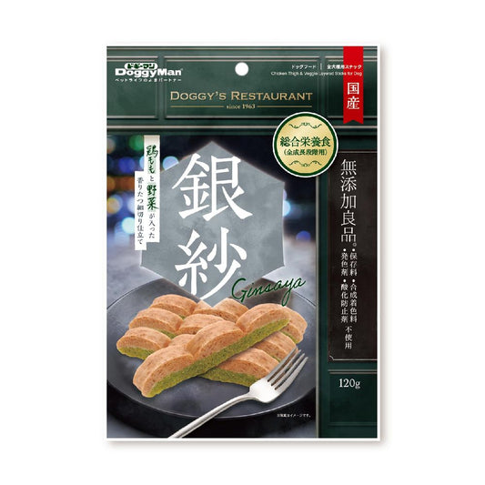 （まとめ買い）ドギーマン 銀紗 鶏ももと野菜が入った香りたつ細切り仕立て 120g 犬用おやつ 〔×12〕