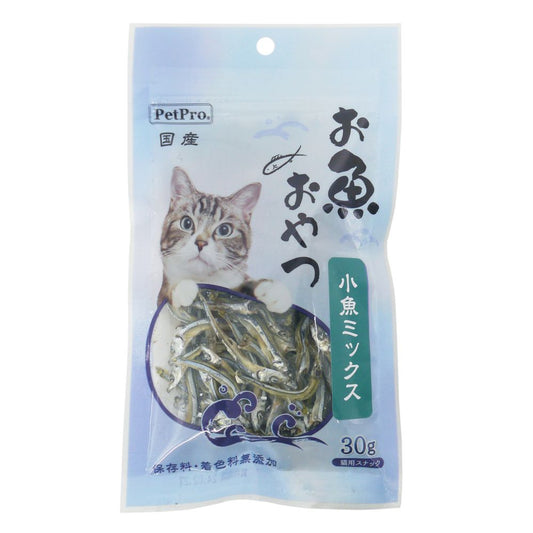 （まとめ買い）ペットプロ 猫用お魚おやつ 小魚ミックス 30g 猫用おやつ 〔×14〕