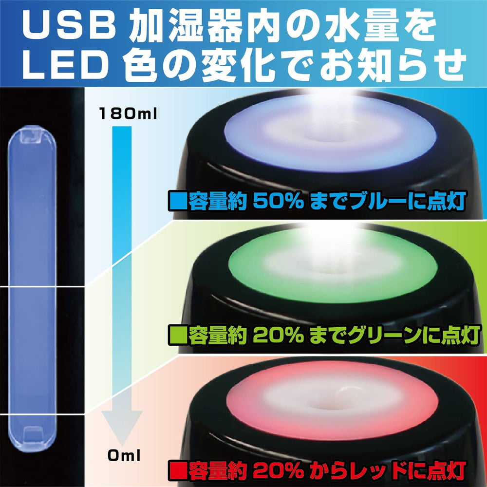 2個セット〕KEIYO 車用加湿器 超音波式 USB電源 シガーソケット対応