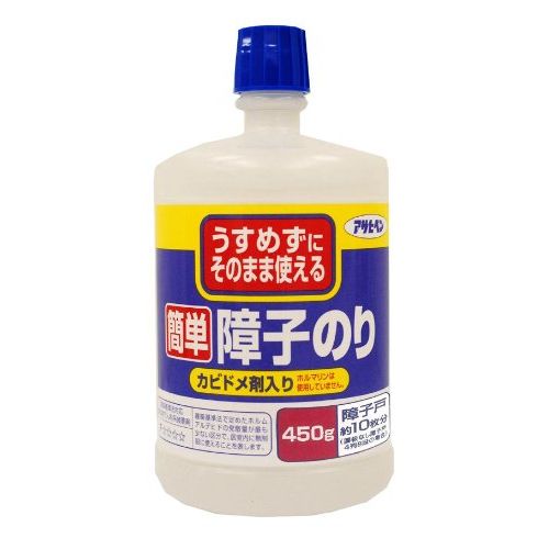 （まとめ買い）アサヒペン 簡単 障子のり 450g 〔×10〕