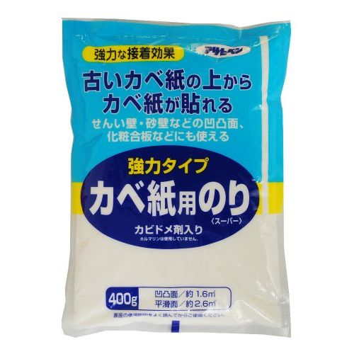 （まとめ買い）アサヒペン 強力タイプ カベ紙用のり 773 400g 〔×10〕