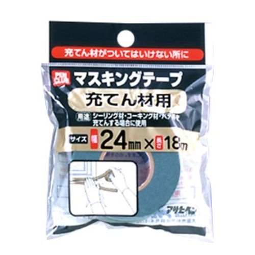 （まとめ買い）アサヒペン PCマスキングテープ 24mm×18m 充てん材用 〔×10〕