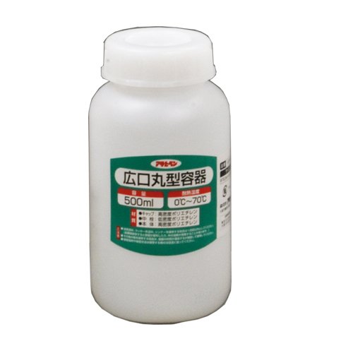 アサヒペン 広口丸型容器 500ML 1028-27