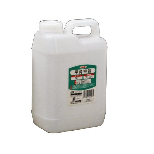 （まとめ買い）アサヒペン 平角容器 2L 1041-01 〔×10〕