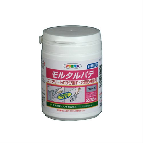 アサヒペン モルタルパテ グレー系 225ml