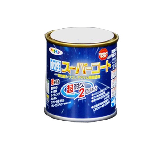 アサヒペン ペンキ 水性スーパーコート 水性多用途 ハーベストイエロー 1/12L