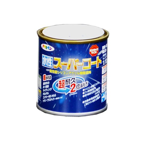 アサヒペン ペンキ 水性スーパーコート 水性多用途 ラフィネオレンジ 1/12L