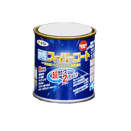 （まとめ買い）アサヒペン ペンキ 水性スーパーコート 水性多用途 オータムブラウン 1/12L 〔5缶セット〕