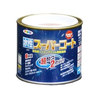 （まとめ買い）アサヒペン ペンキ 水性スーパーコート 水性多用途 ハーベストイエロー 1/5L 〔5缶セット〕