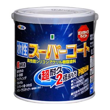 アサヒペン ペンキ 水性スーパーコート 水性多用途 ハーベストイエロー 0.7L