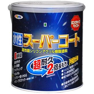 （まとめ買い）アサヒペン ペンキ 水性スーパーコート 水性多用途 空色 1.6L 〔3缶セット〕