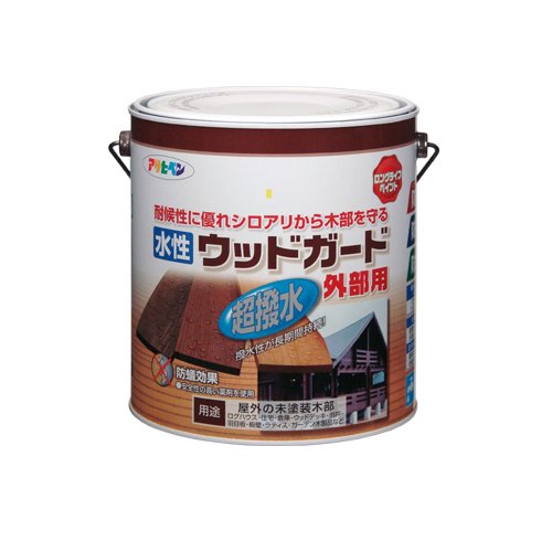 アサヒペン 水性ウッドガード外部用 マホガニー 3L