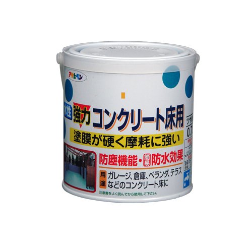 （まとめ買い）アサヒペン 水性強力コンクリート床用 ライトグリーン 0.7L 〔3缶セット〕