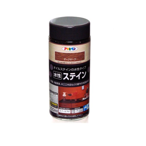 （まとめ買い）アサヒペン 水性ステイン ダークオーク 300ML 〔5個セット〕