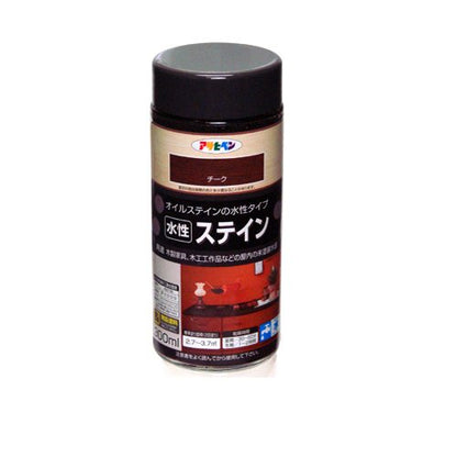 （まとめ買い）アサヒペン 水性ステイン チーク 300ML 〔5個セット〕