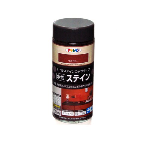 （まとめ買い）アサヒペン 水性ステイン マホガニー 300ML 〔5個セット〕