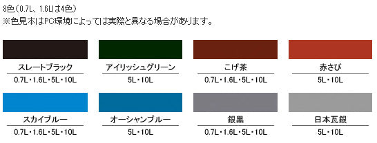 まとめ買い）アサヒペン ペンキ 水性屋根用遮熱塗料 赤さび 5L 〔3缶