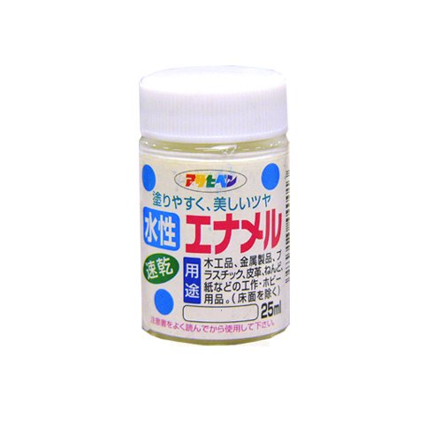 （まとめ買い）アサヒペン 水性エナメル こげ茶 25ml 〔5個セット〕