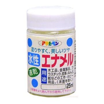 （まとめ買い）アサヒペン 水性エナメル アイボリー 25ml 〔×5〕