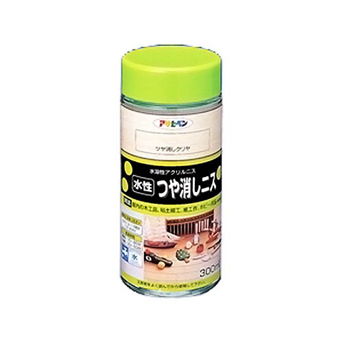 （まとめ買い）アサヒペン 水性つや消しニス 300ML つや消しクリヤ 〔3個セット〕