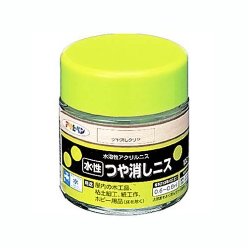 アサヒペン 水性つや消しニス 100ML つや消しクリヤ