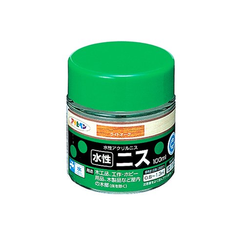 （まとめ買い）アサヒペン 水性ニス ライトオーク 100ml 〔5個セット〕