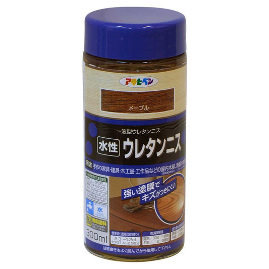 アサヒペン 水性ウレタンニス 300ml メープル