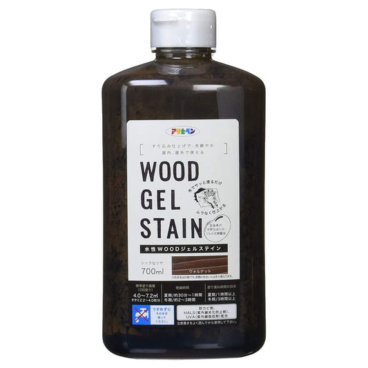 アサヒペン 水性WOODジェルステイン 700ml ウォルナット