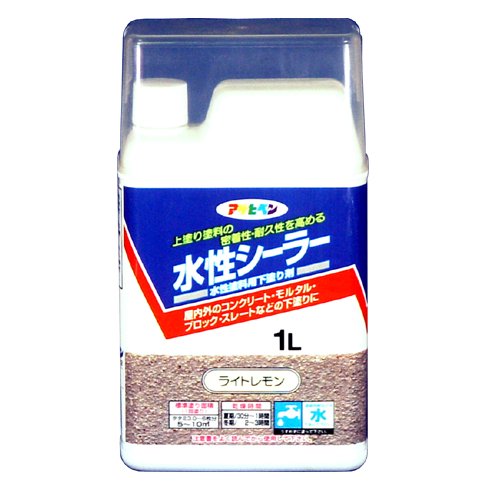 アサヒペン 水性シーラー ライトレモン 1L