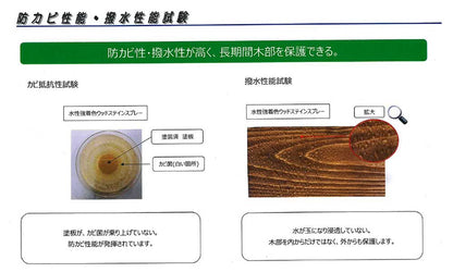 アサヒペン 水性強着色ウッドステインスプレー 300ml ウォルナット