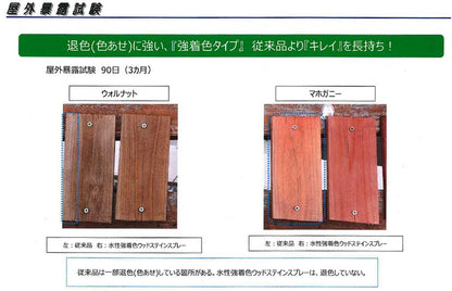 （まとめ買い）アサヒペン 水性強着色ウッドステインスプレー 300ml ダークブラック 〔×3〕