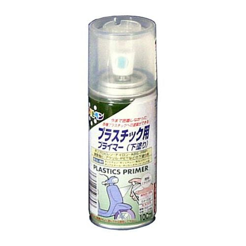 （まとめ買い）アサヒペン プラスチック用プライマー 100ML クリヤ 〔5個セット〕