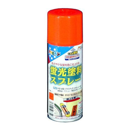 アサヒペン 蛍光塗料スプレー 300ML レッド