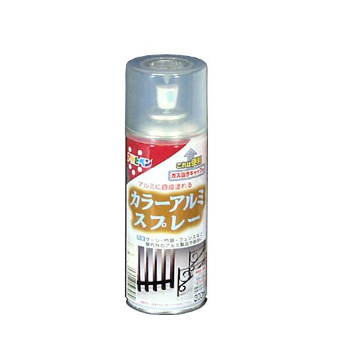 （まとめ買い）アサヒペン カラーアルミスプレー 300ML クリヤ 〔3缶セット〕