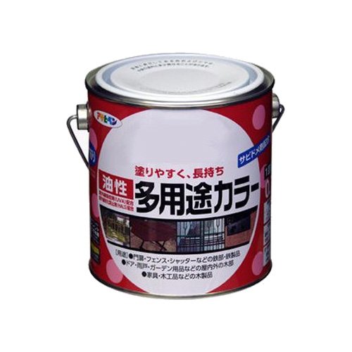 （まとめ買い）アサヒペン 油性多用途カラー 0.7L ミルキーホワイト 〔3缶セット〕