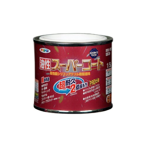 アサヒペン 油性スーパーコート 1/5L 白