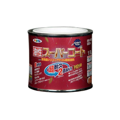 （まとめ買い）アサヒペン 油性スーパーコート 1/5L こげ茶 〔5缶セット〕