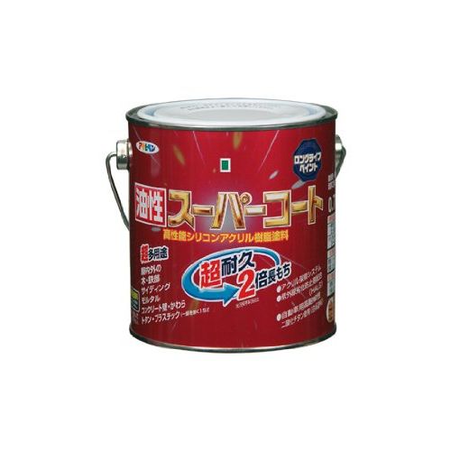 （まとめ買い）アサヒペン 油性スーパーコート 0.7L カーキー 〔3缶セット〕