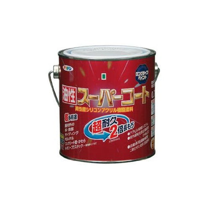 （まとめ買い）アサヒペン 油性スーパーコート 0.7L 緑 〔3缶セット〕